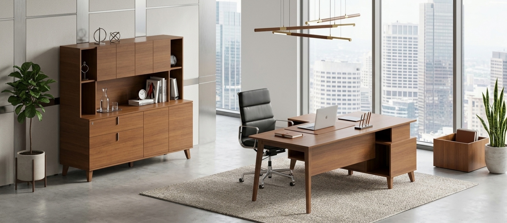 Corby Laminate And Veneer Desking CBY208