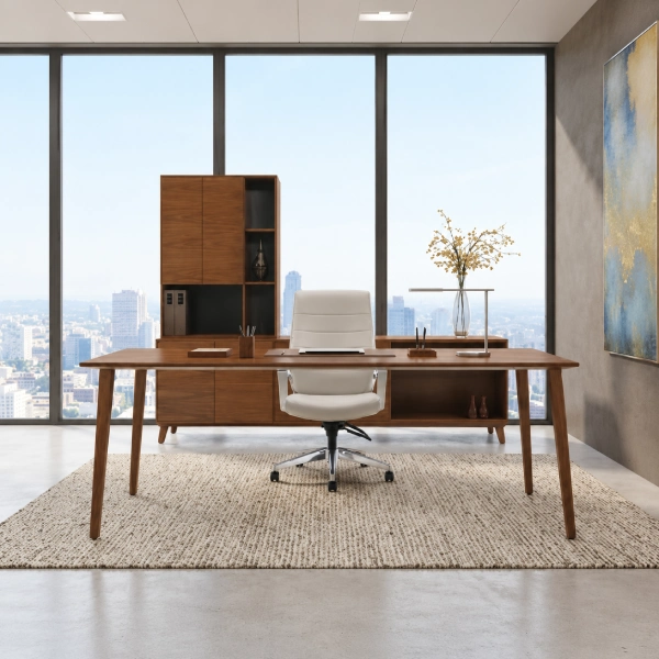 Corby Laminate And Veneer Desking CBY210