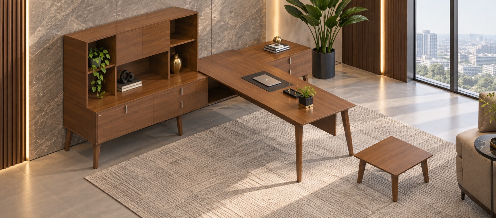 Corby Laminate And Veneer Desking CBY211