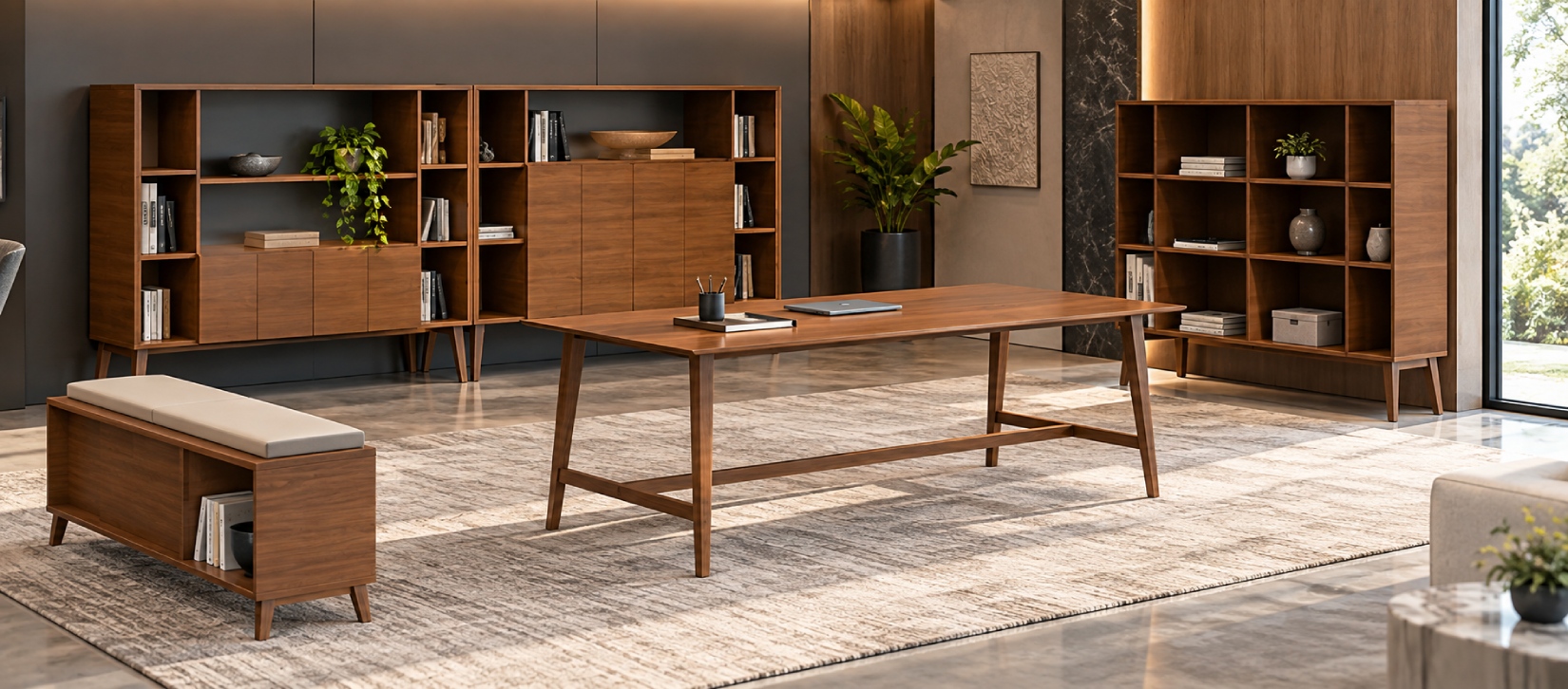 Corby Laminate And Veneer Desking CBY213