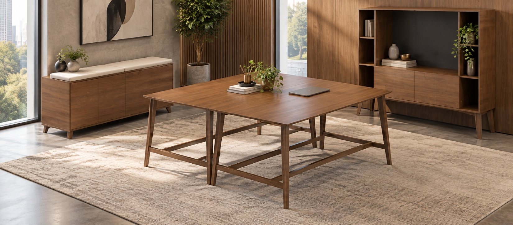 Corby Laminate And Veneer Desking CBY214