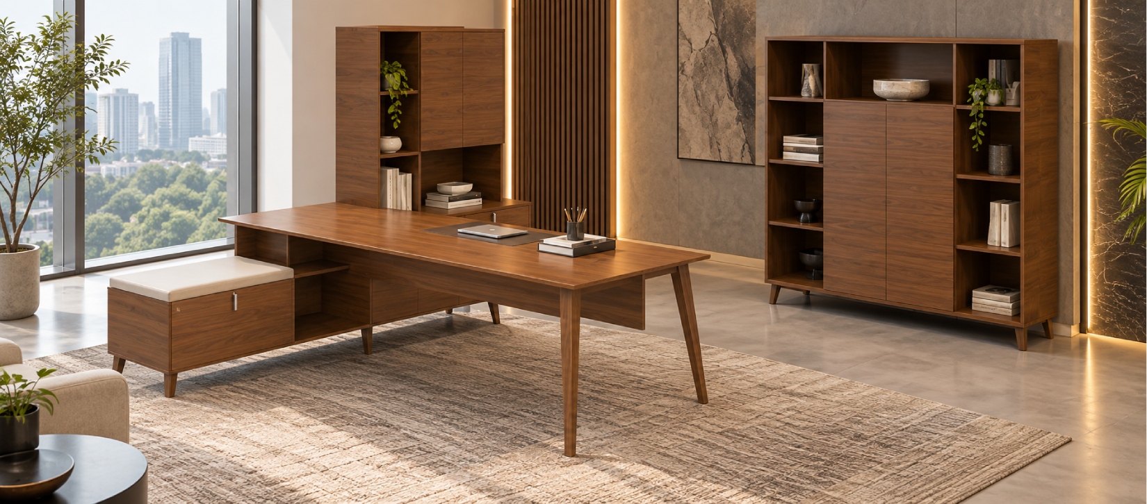 Corby Laminate And Veneer Desking CBY215