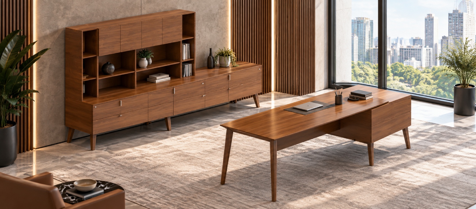 Corby Laminate And Veneer Desking CBY216