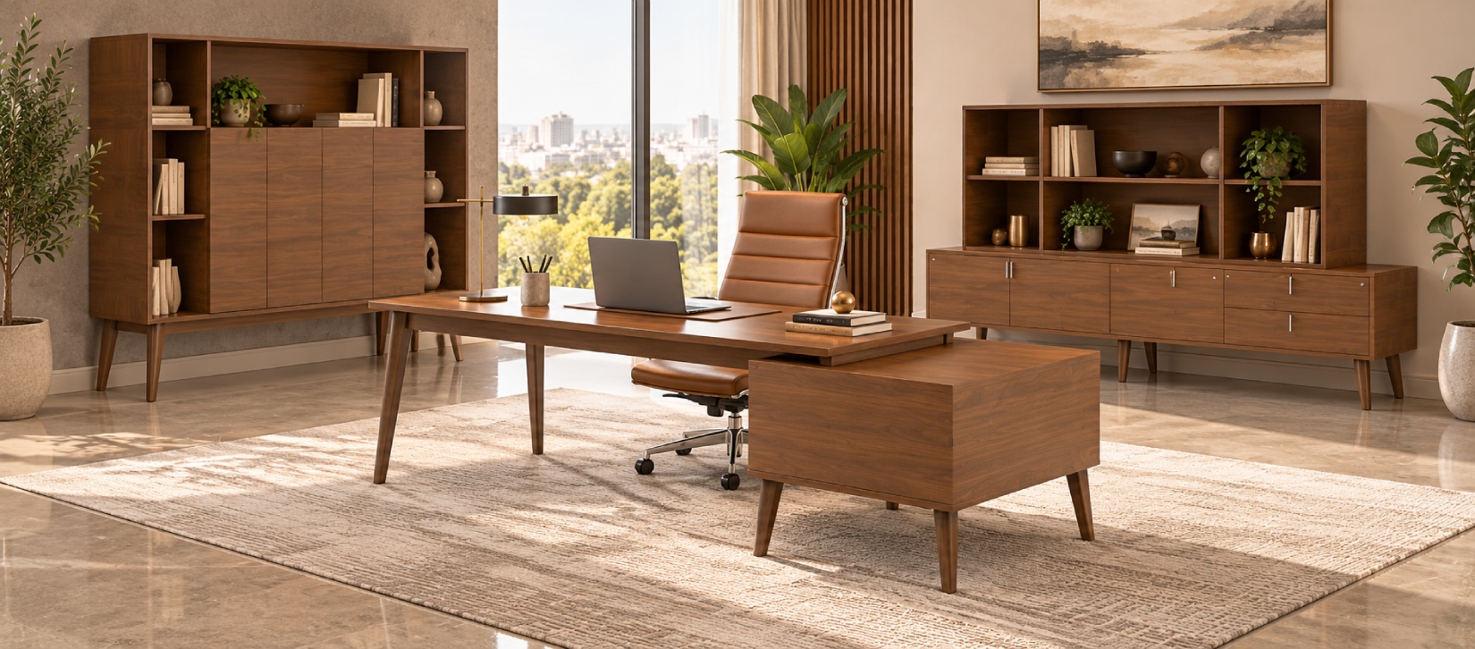 Corby Laminate And Veneer Desking CBY217