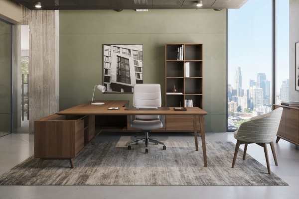Corby Laminate And Veneer Desking CBY202