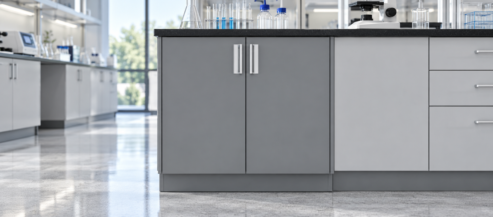 Custom Lab Casework Sink Cabinet