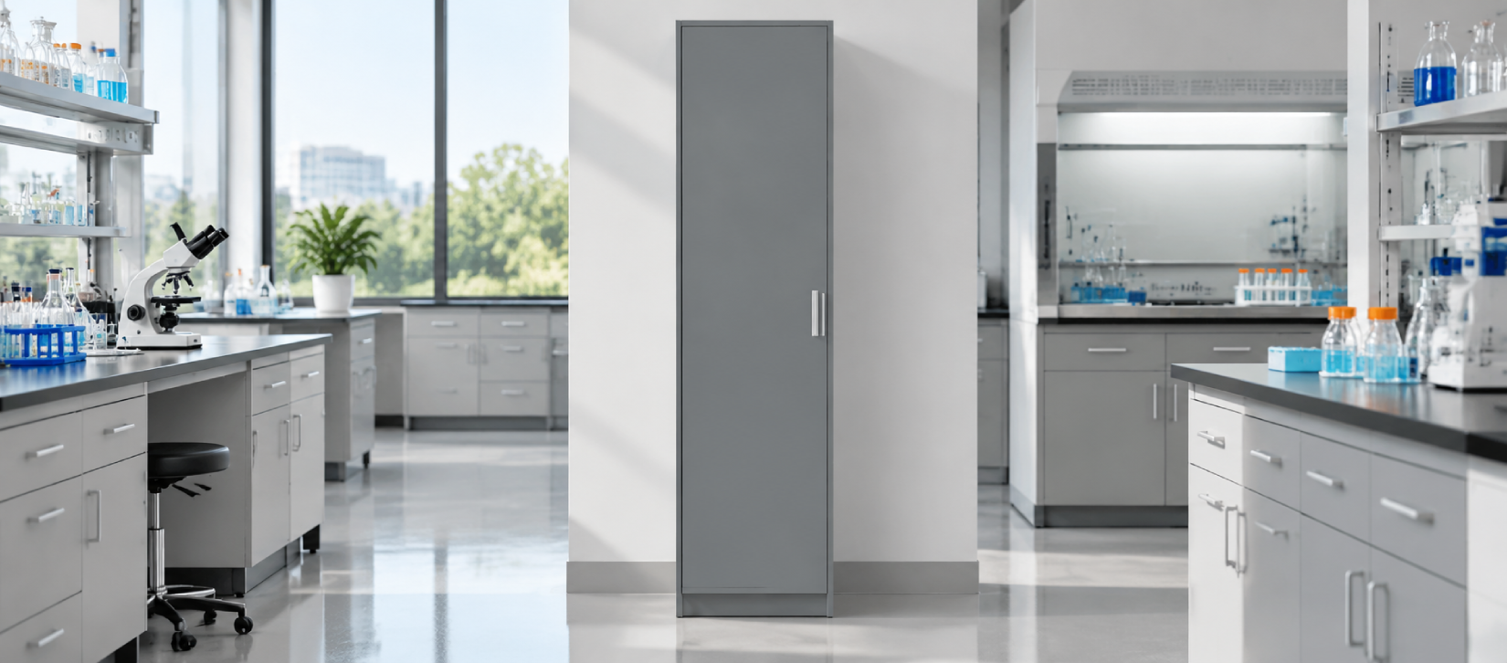 Custom Lab Casework Tall Cabinet