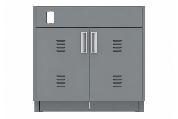 Custom Lab Casework Vented Vacuum Cabinet