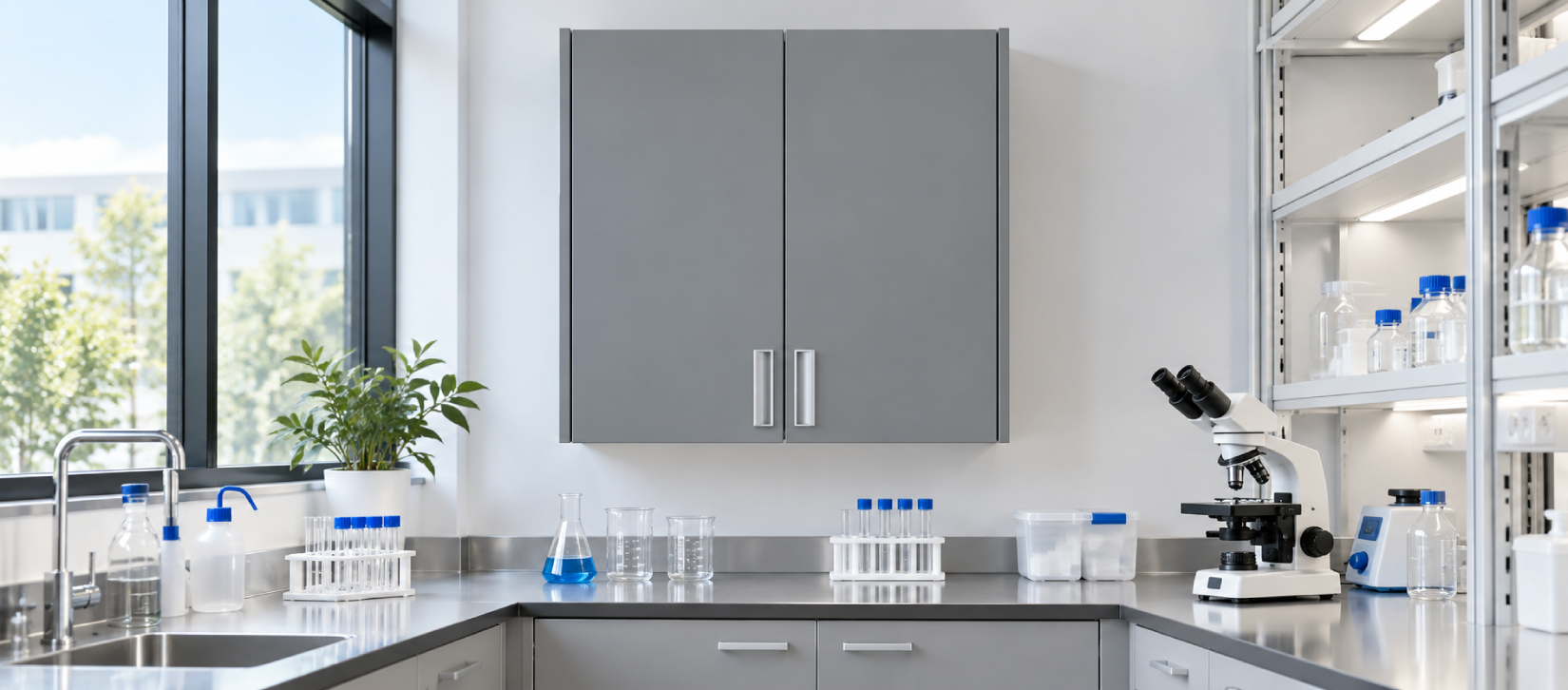 Custom Lab Casework Wall Hung Cabinet