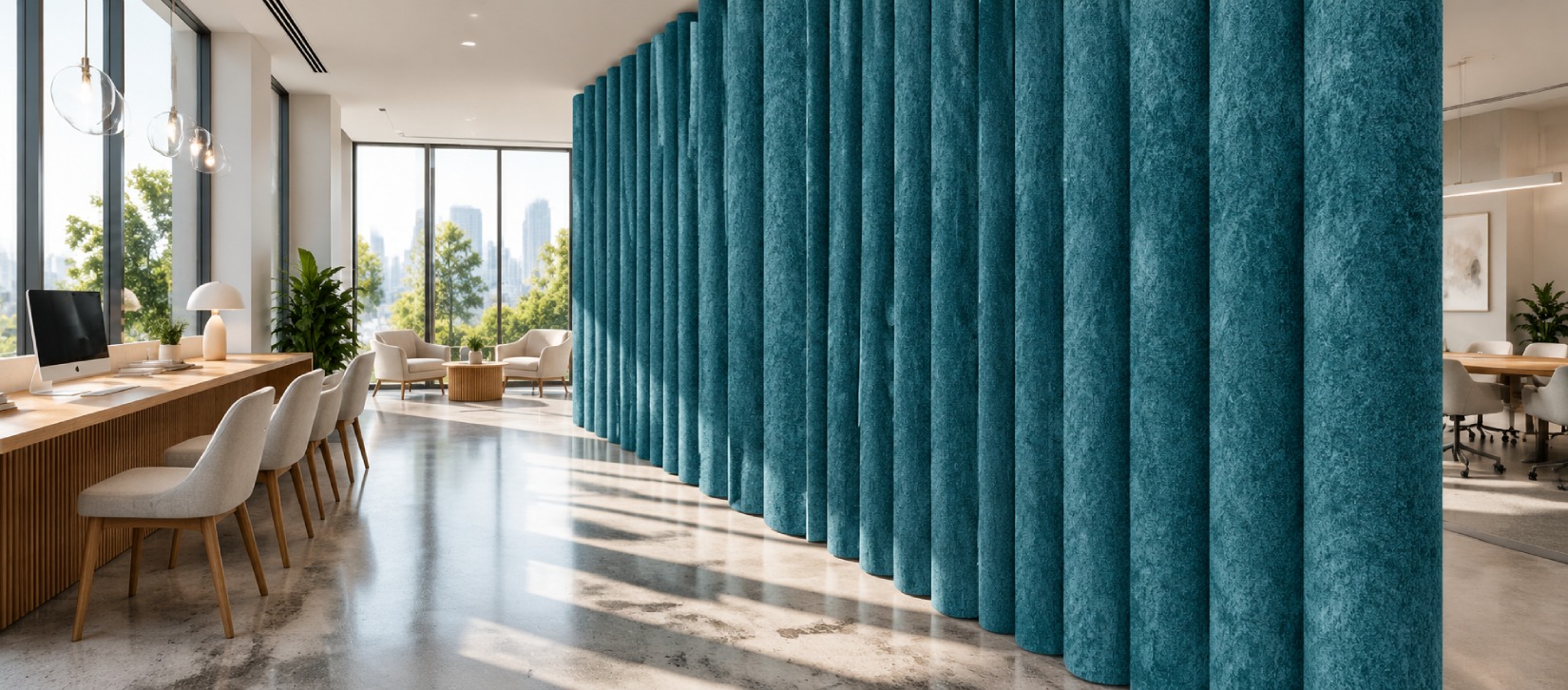 Demi Felt Wall Panels - Ocean-banner