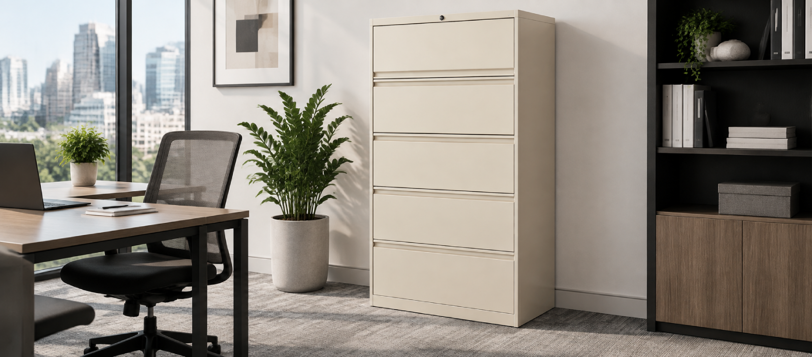 Five Drawer Lateral File Cabinet