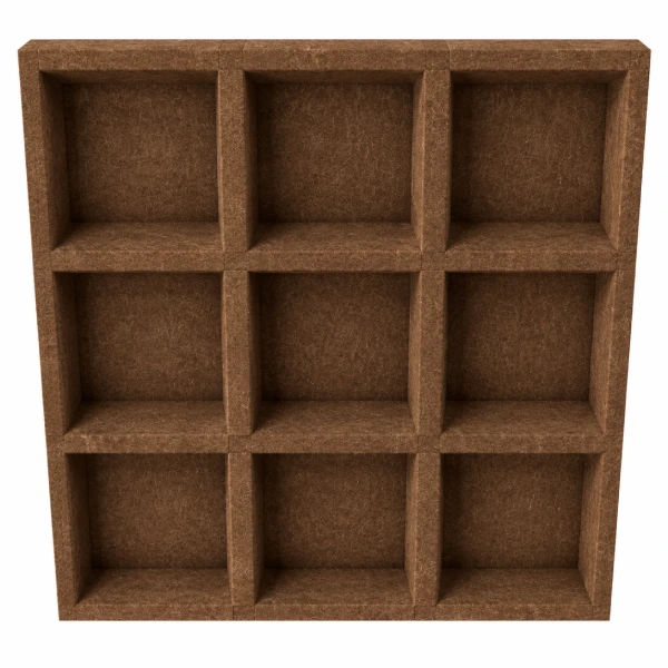 Flip Felt Ceiling Grid Tile Dark Brown