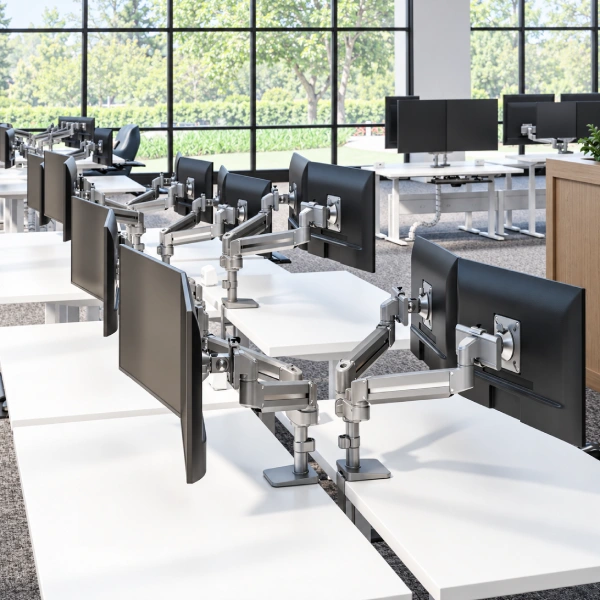 Global Adjustable Monitor Arm for Benching Workstations-product