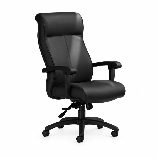 Global Auburn Executive Chair with Black Arms
