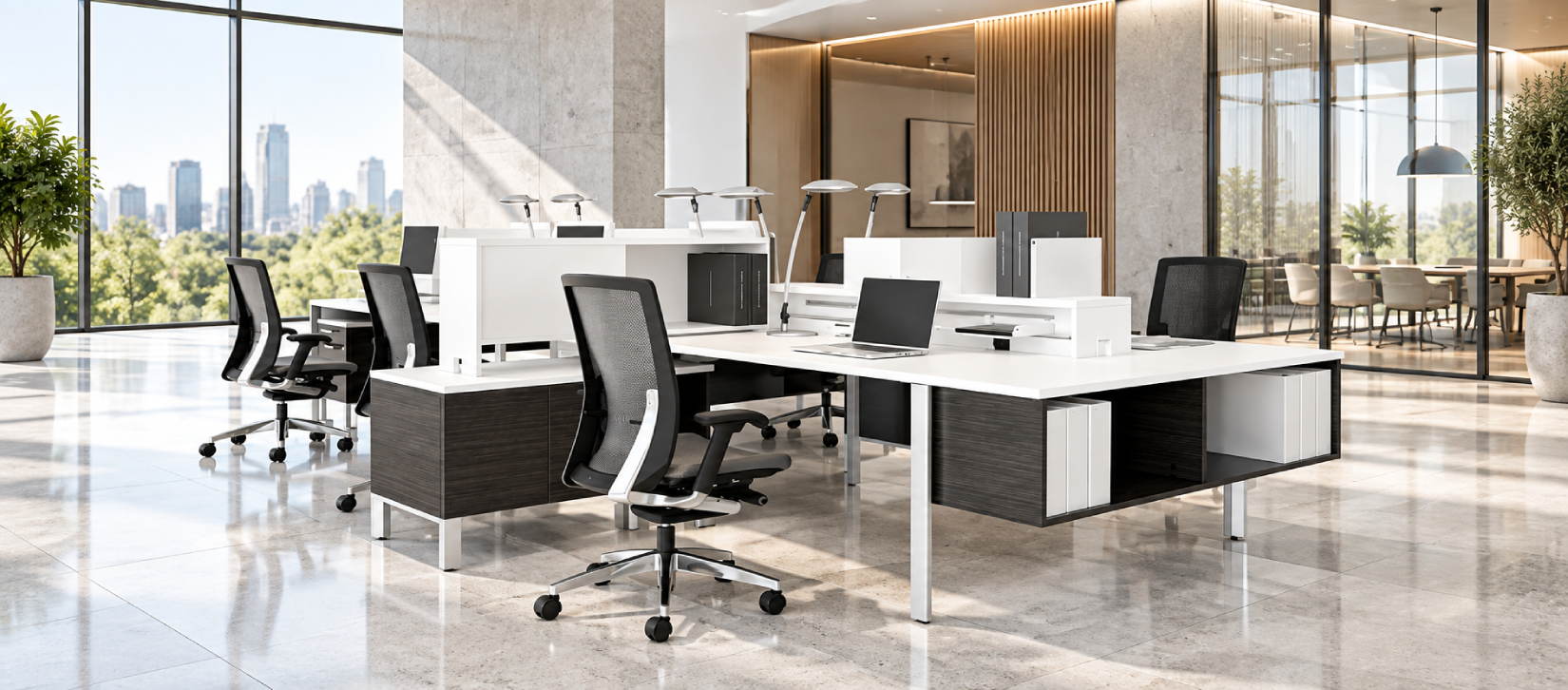 Global Bridges II Office Benching Workstation