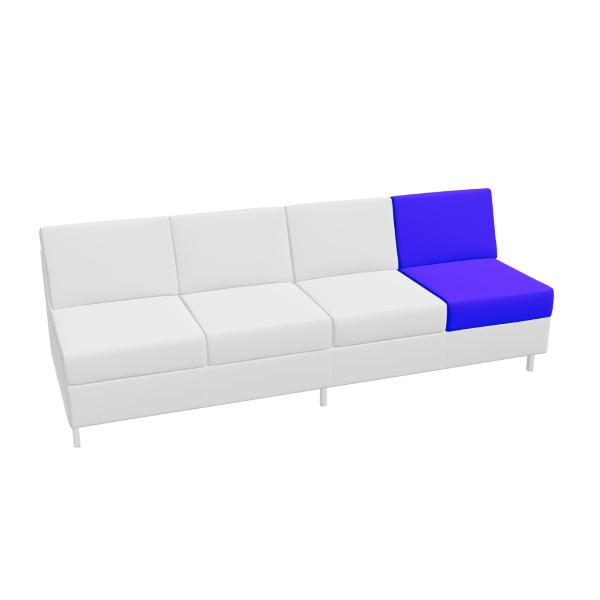 Global Citi Square Armless Four-Seater Lounge Sofa – S7884NA