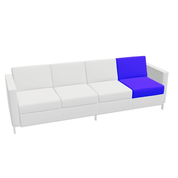 Global Citi Square Four-Seater Lounge Sofa – S7884