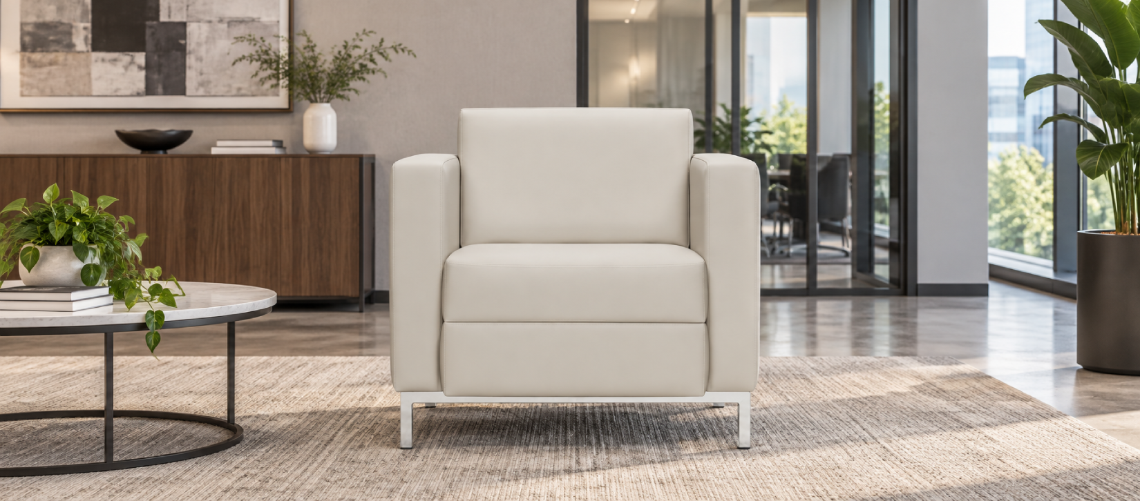 Global Citi Square Lounge Chair with Arms