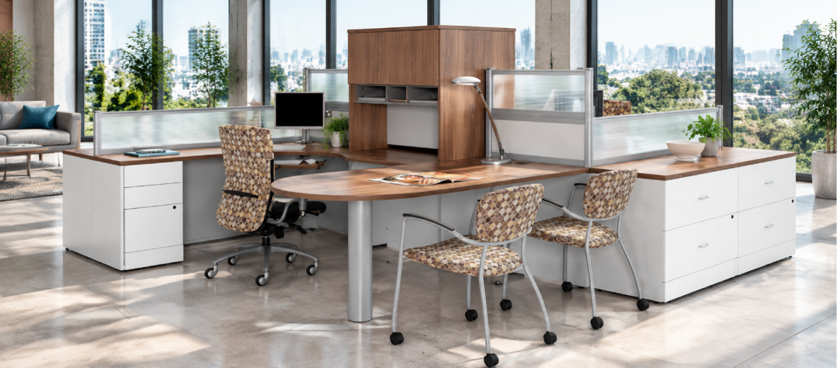 Global Divide Modern Laminate Desk