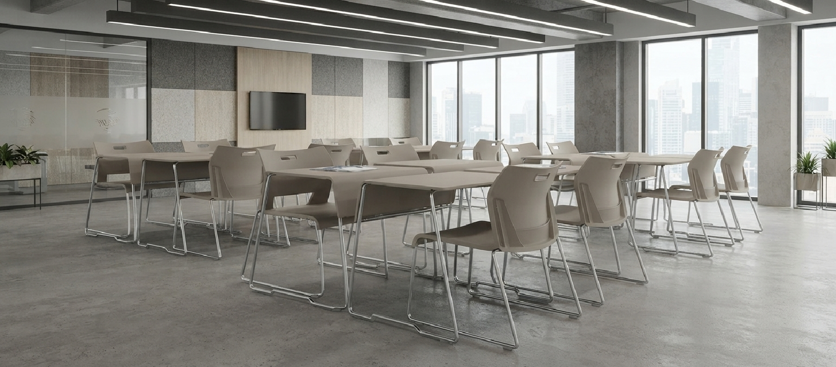 Global Duet Folding and Nesting Tables – Taupe Finish