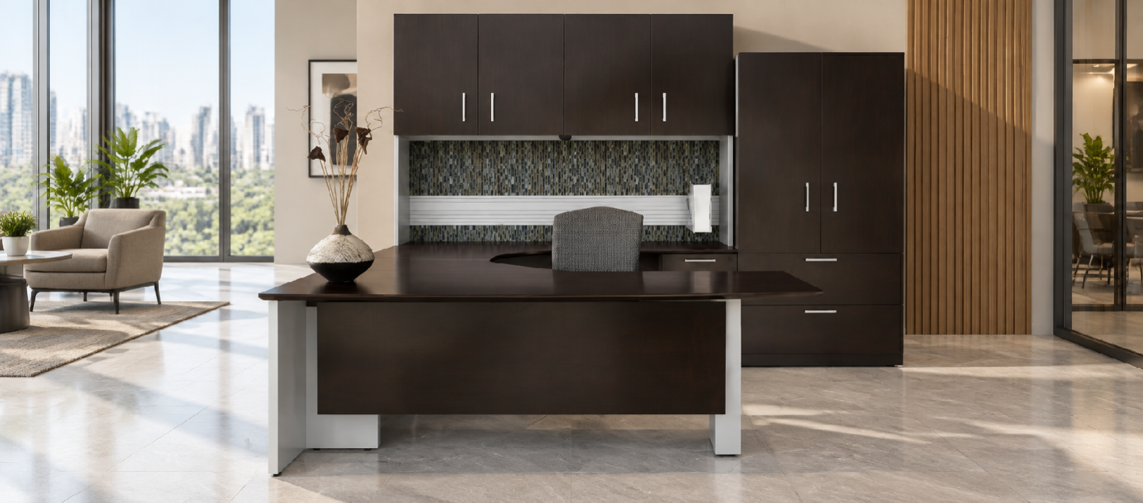 Global Dufferin Modern Laminate Desk