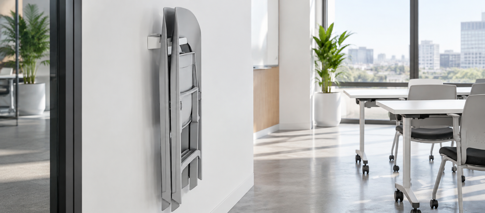 Global Flap Wall Mount Chair Storage Bracket