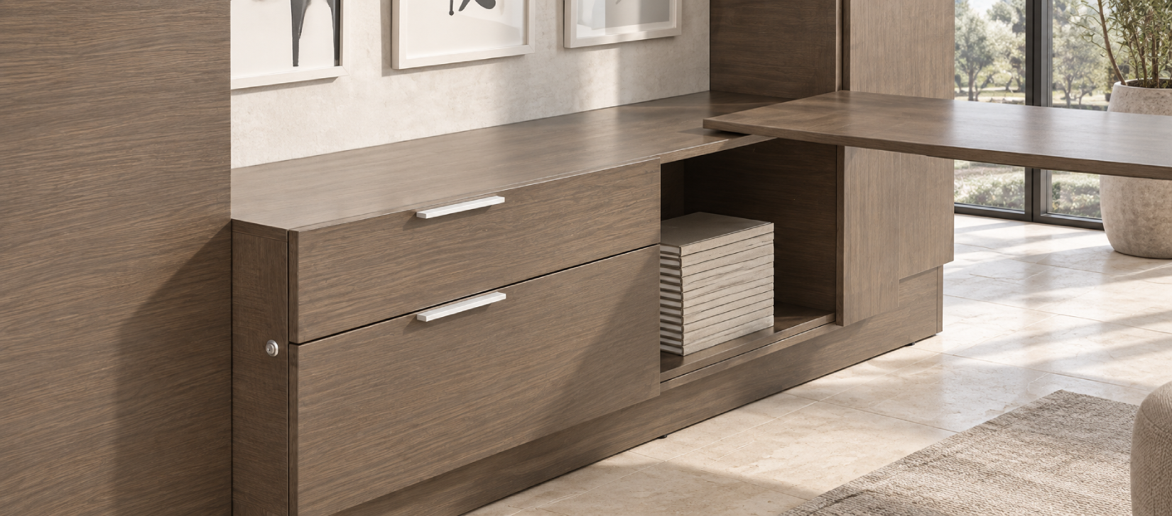 Global Foundations Modern Veneer Desk
