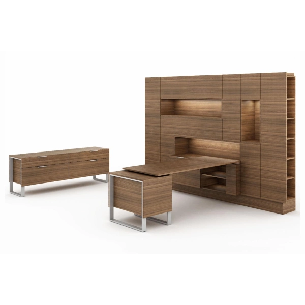 Global Foundations Premium Veneer Office Desk