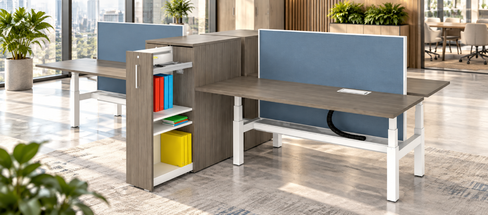 Global FreeFit Office Benching Workstation