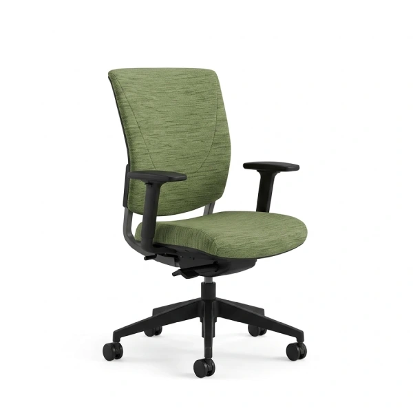 Global Graphic Light Sage Woven Ergonomic Office Chair