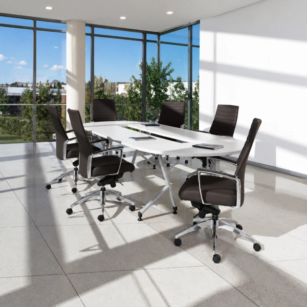Global Junction Work and Training Tables White Racetrack-product