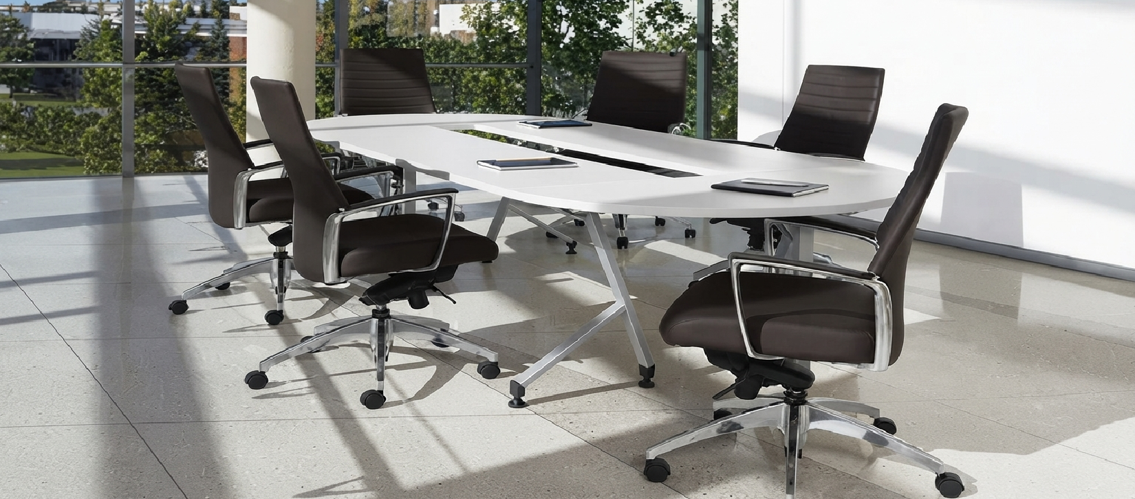 Global Junction Work and Training Tables – White Racetrack