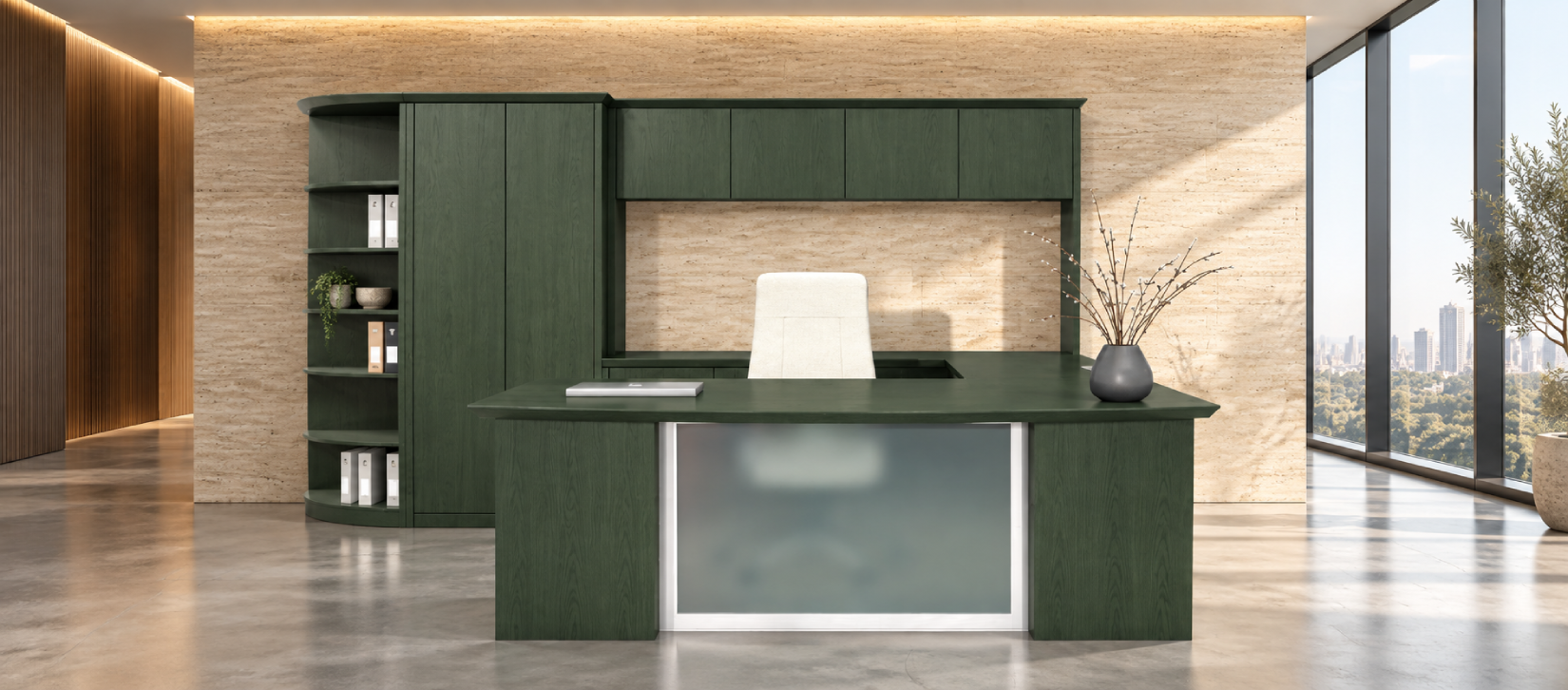 Global Kingston Modular Veneer Office Desk