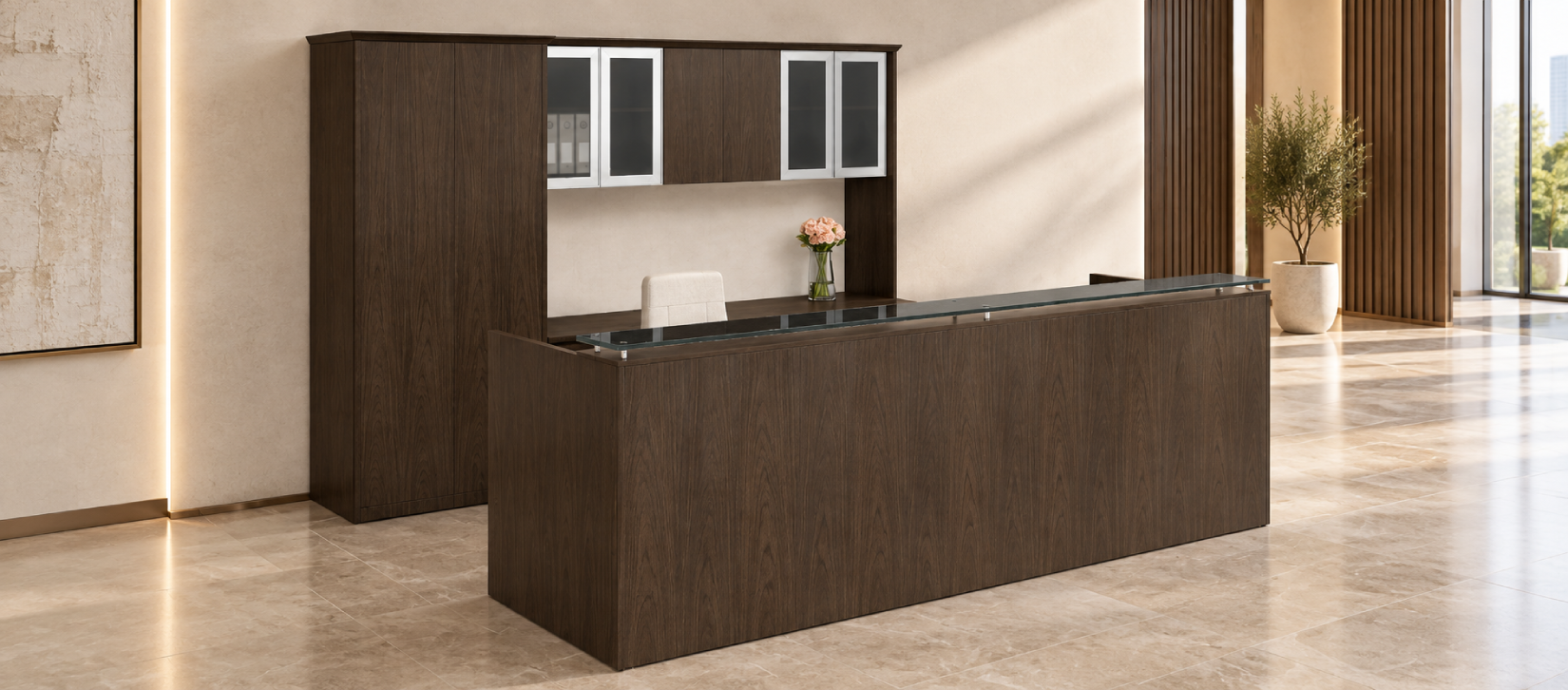 Global Kingston Veneer Workstation Desk
