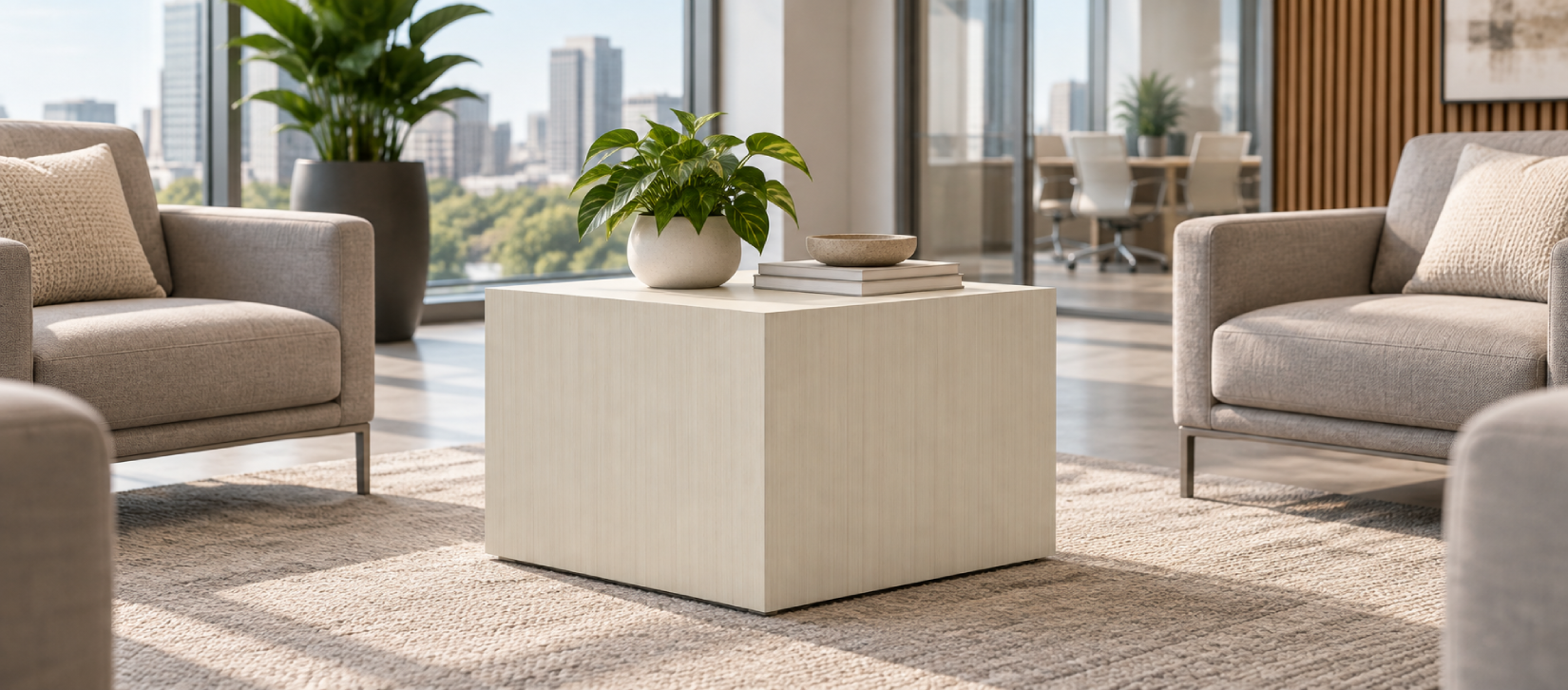 Global Laminate Lounge Square Occasional Table