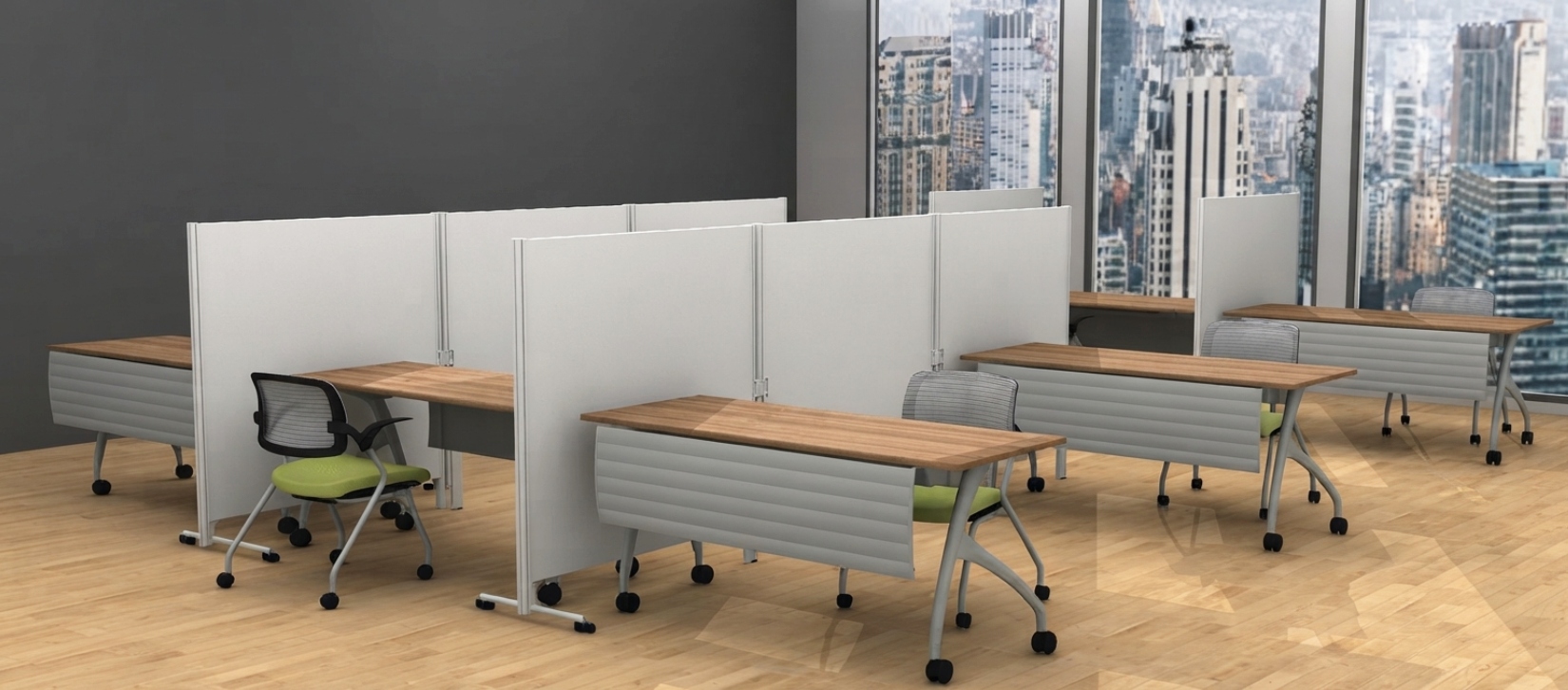 Global Linking Desk Divider Panels