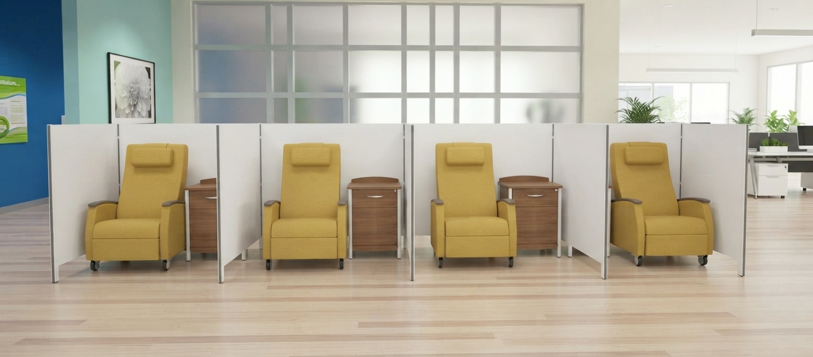 Global Linking White Divider Screen Panels