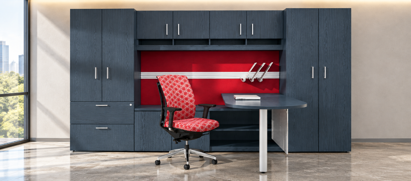 Global Lufton Contemporary Veneer Desking