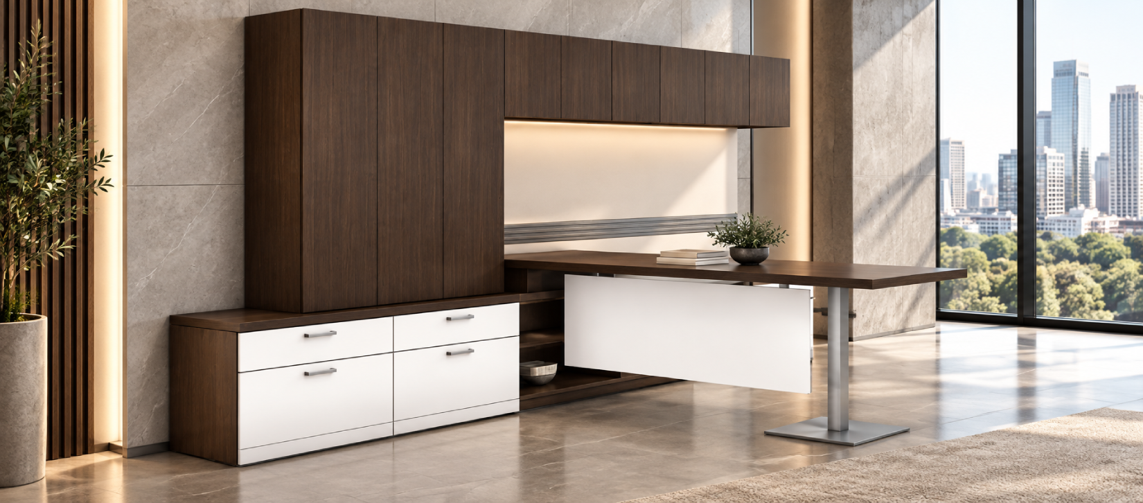 Global Lufton Modular Veneer Desk System