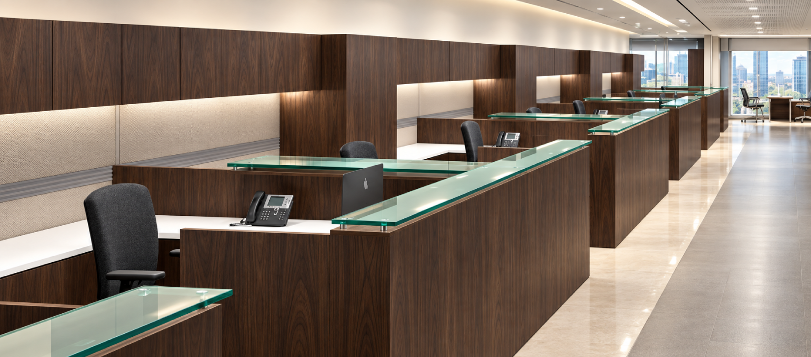 Global Lufton Veneer Desk Series