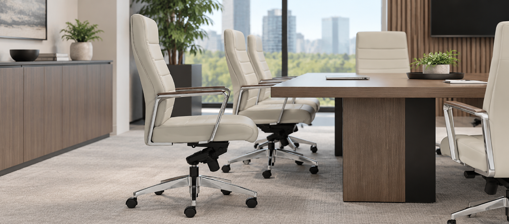 Global Luray High Back Conference Chair with Arms