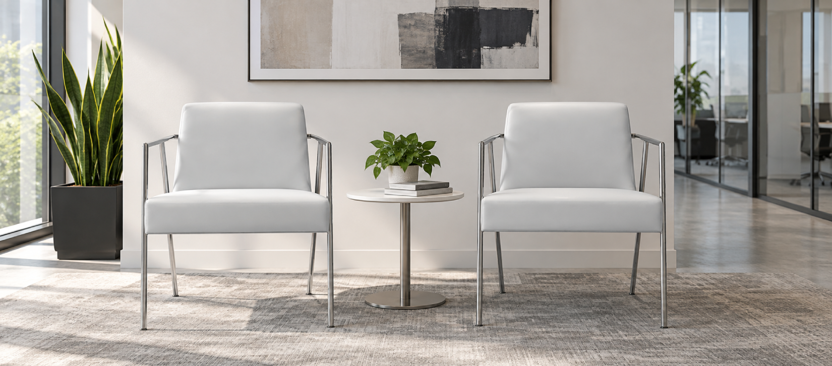 Global ML Metal Arm Guest Chair