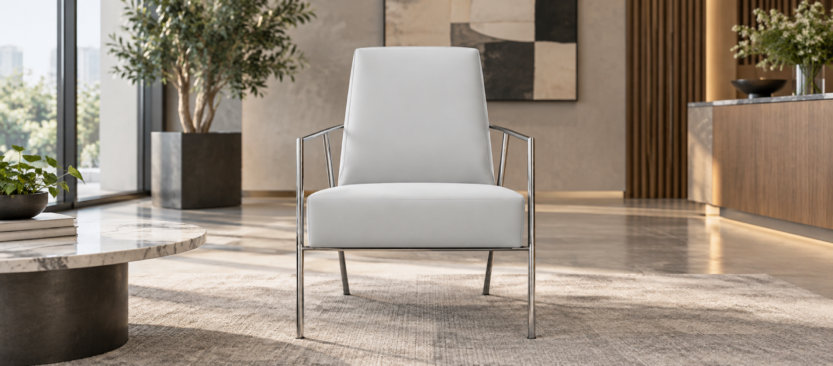 Global ML Open Arm Lounge Chair