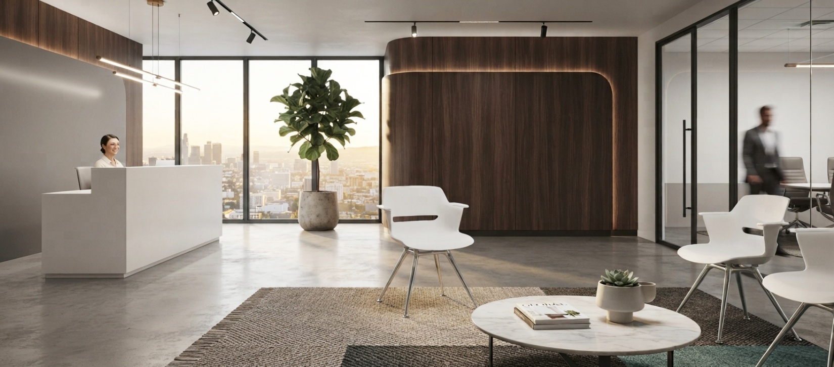 Global Moda White Guest Chair
