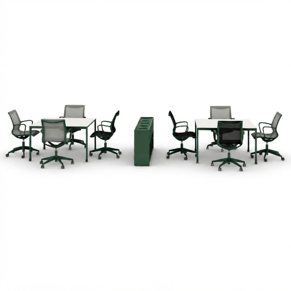 Global Princeton Laminate Desk Series – Collaborative Workstations with Shared Storage