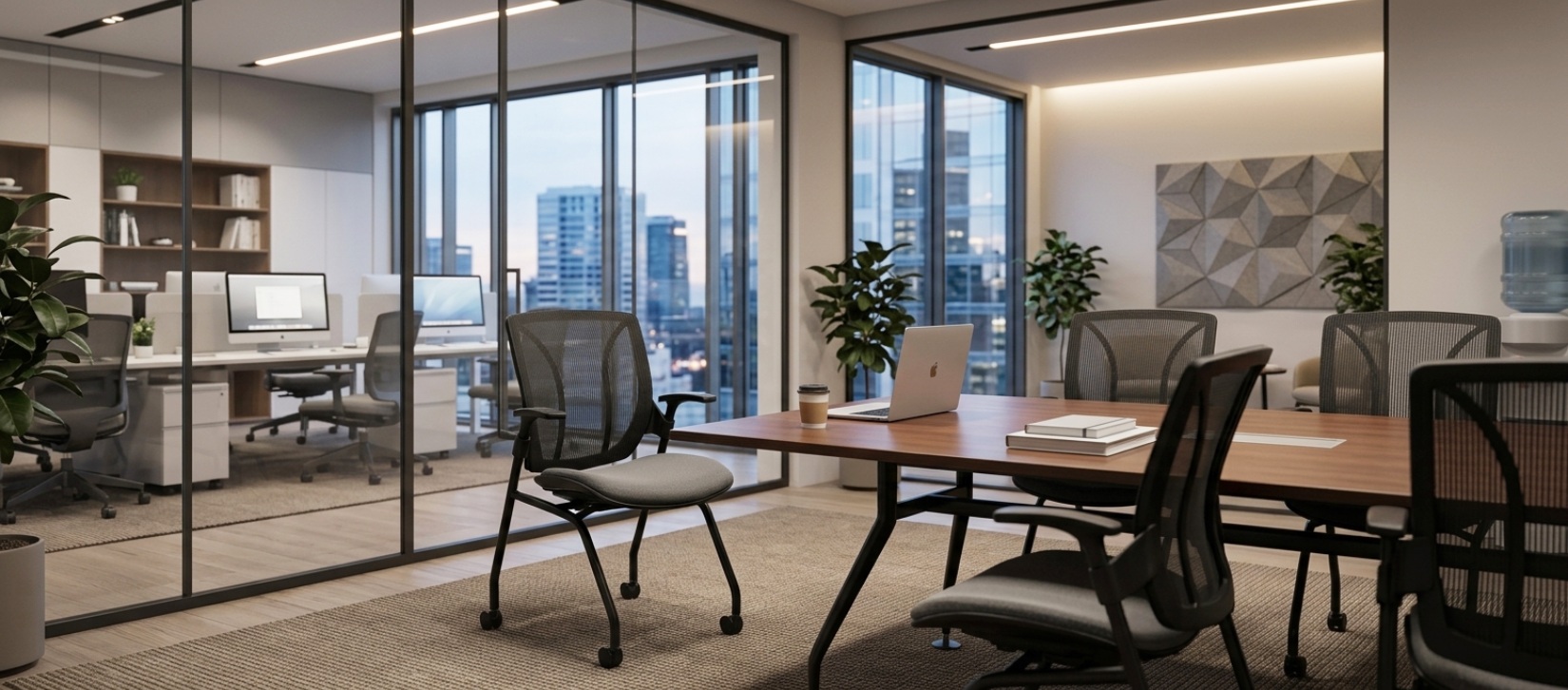 Global Roma Mesh Task Chair - Honeycomb Polypropylene Medium Posture Back with Arms (1897)