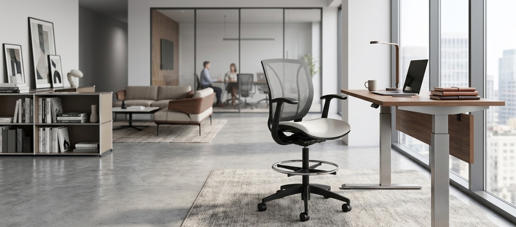Global Roma Mesh Task Chair - Mesh Medium Back Armchair (1899)