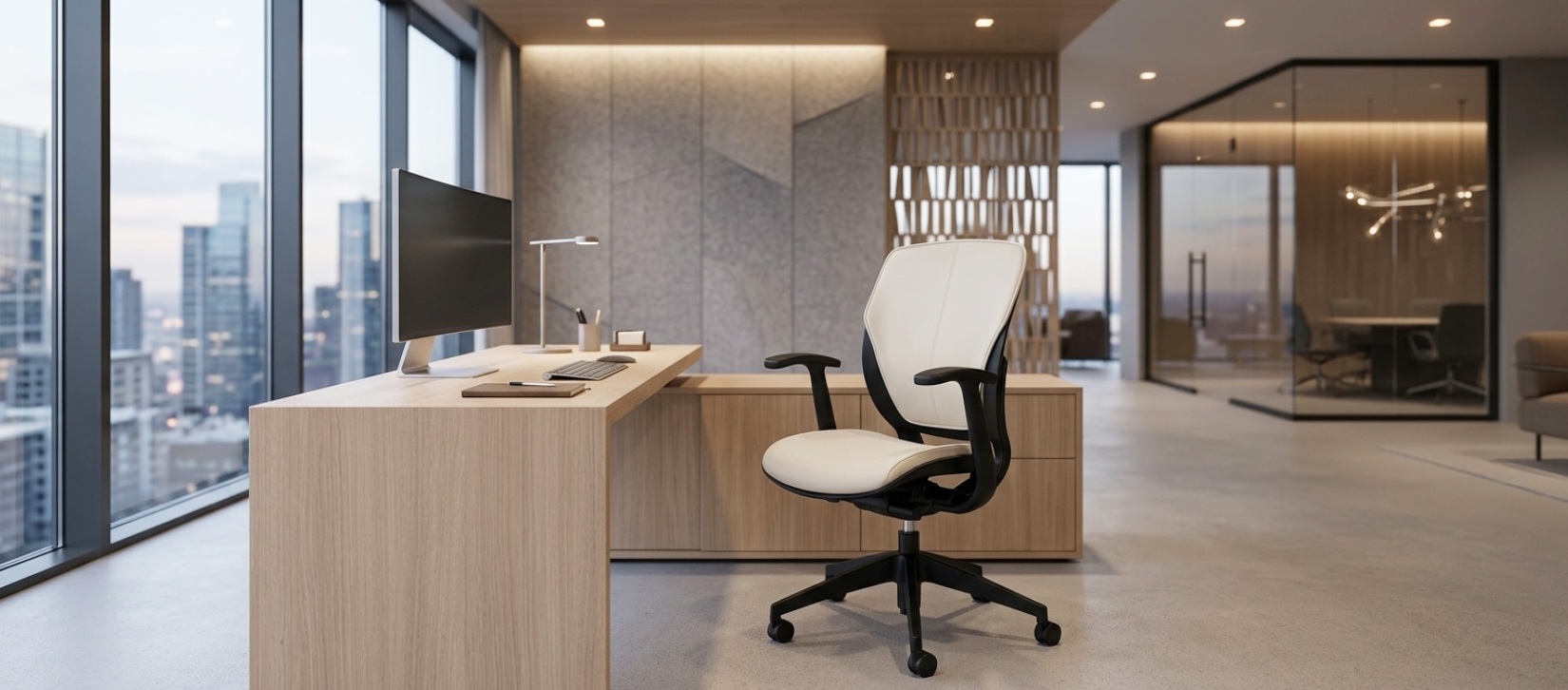 Global Roma Mesh Task Chair - Upholstered Medium Posture Back with Arms (1908)