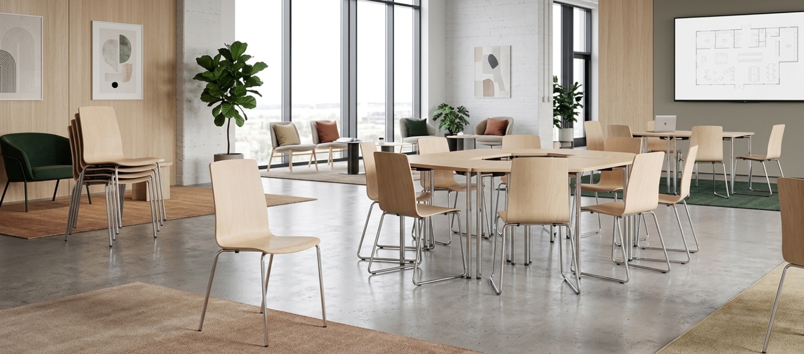 Global Sas Stackable Wood Chair