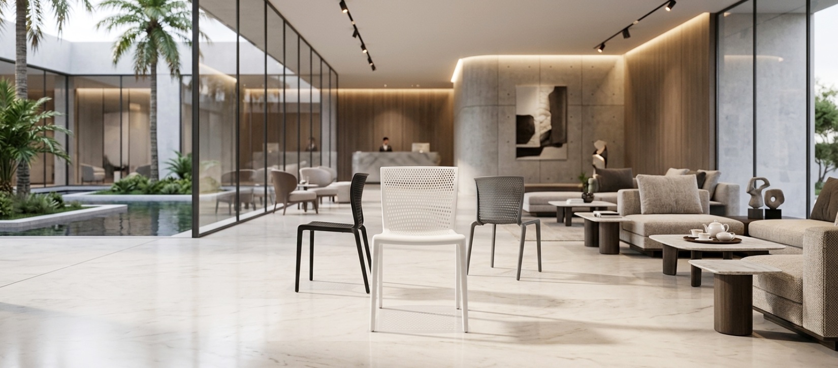 Global Spyker Outdoor Stacking Chair Collection